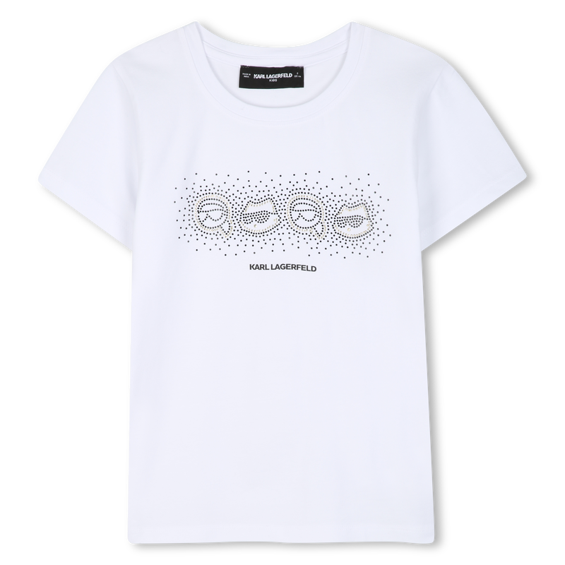 Camiseta de mangas curtas KARL LAGERFELD KIDS 
                        GIRL