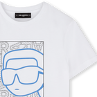 T-shirt com estampa KARL LAGERFELD KIDS 
                    BOY