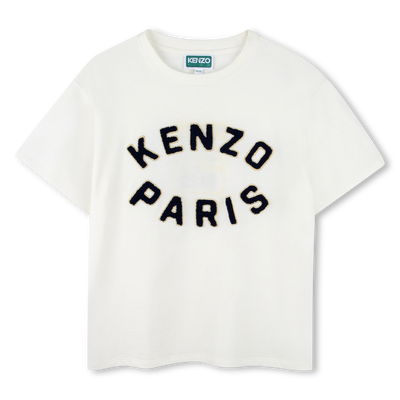 T-shirt de manga curta de algodão KENZO KIDS UNISEX