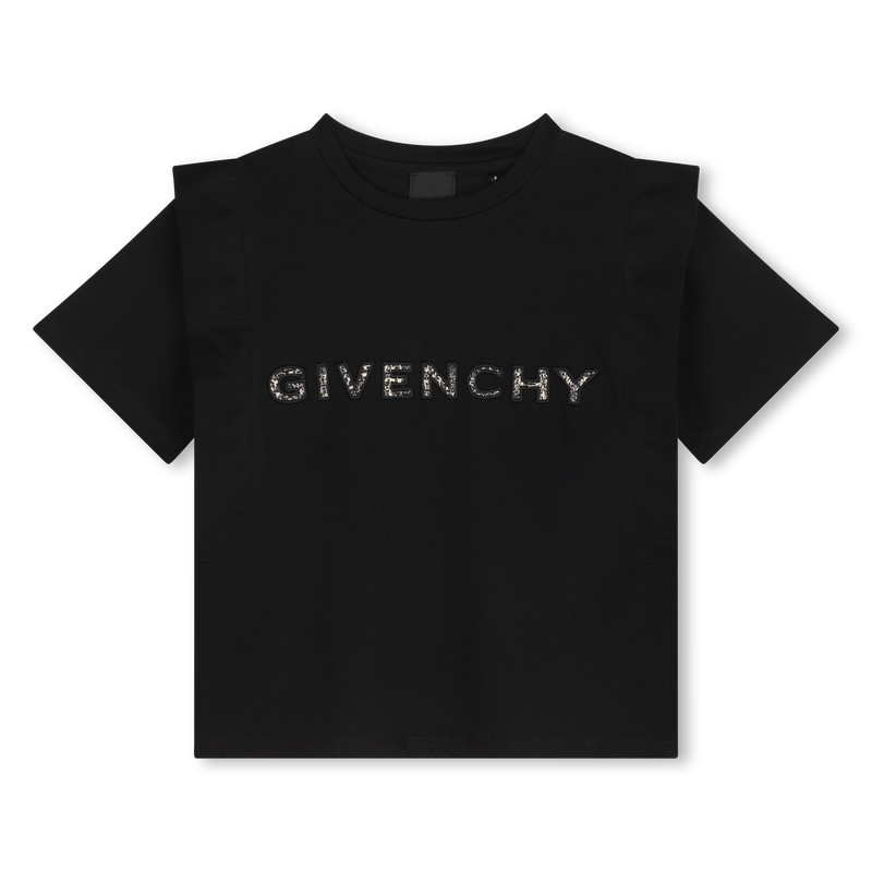 T-shirt algodão com bordados GIVENCHY 
                    GIRL