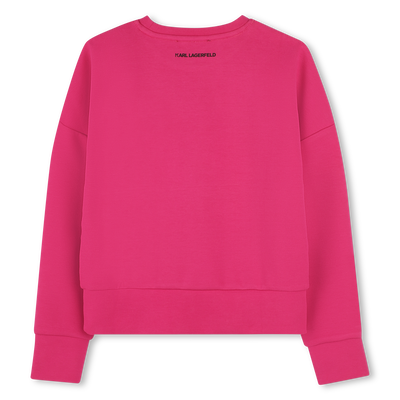 Sweatshirt com estampado KARL LAGERFELD KIDS GIRL