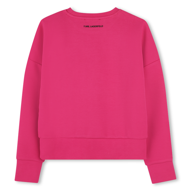 Sweatshirt com estampado KARL LAGERFELD KIDS 
                        GIRL