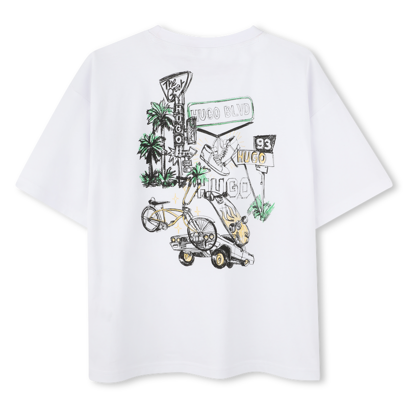 T-shirt de manga curta HUGO 
                        BOY