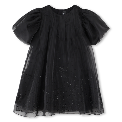 Vestido de manga curta KARL LAGERFELD KIDS GIRL