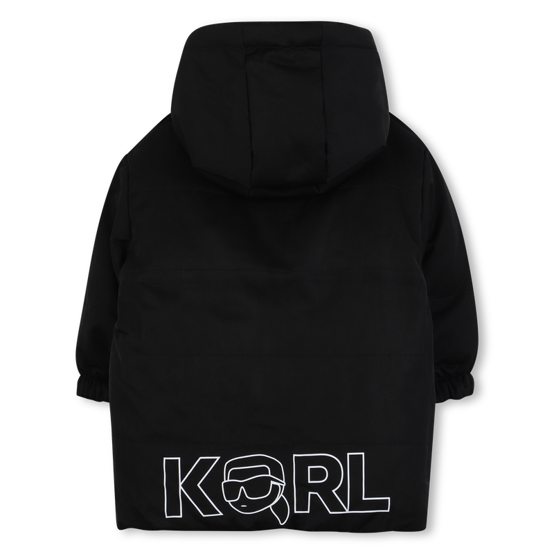 Jaqueta reversível com capuz KARL LAGERFELD KIDS 
                    BOY