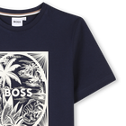 T-shirt manga curta em algod&atilde;o BOSS 
                    BOY