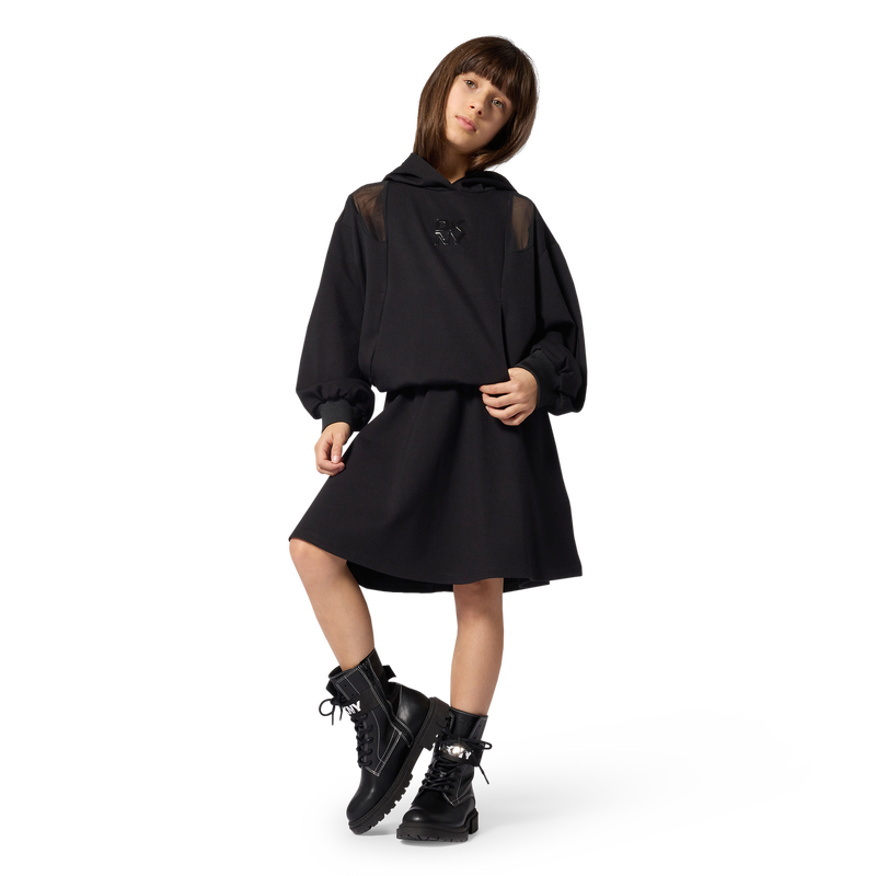 Vestido com capuz DKNY 
                        GIRL