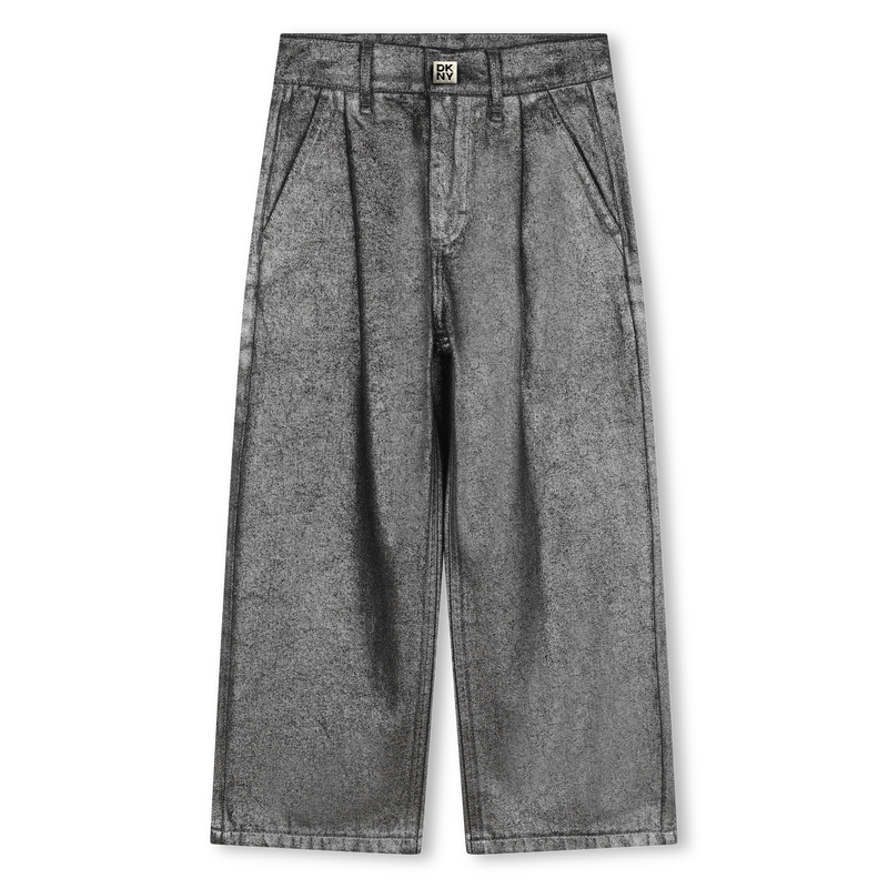 Jeans largas em algod&atilde;o DKNY 
                        GIRL