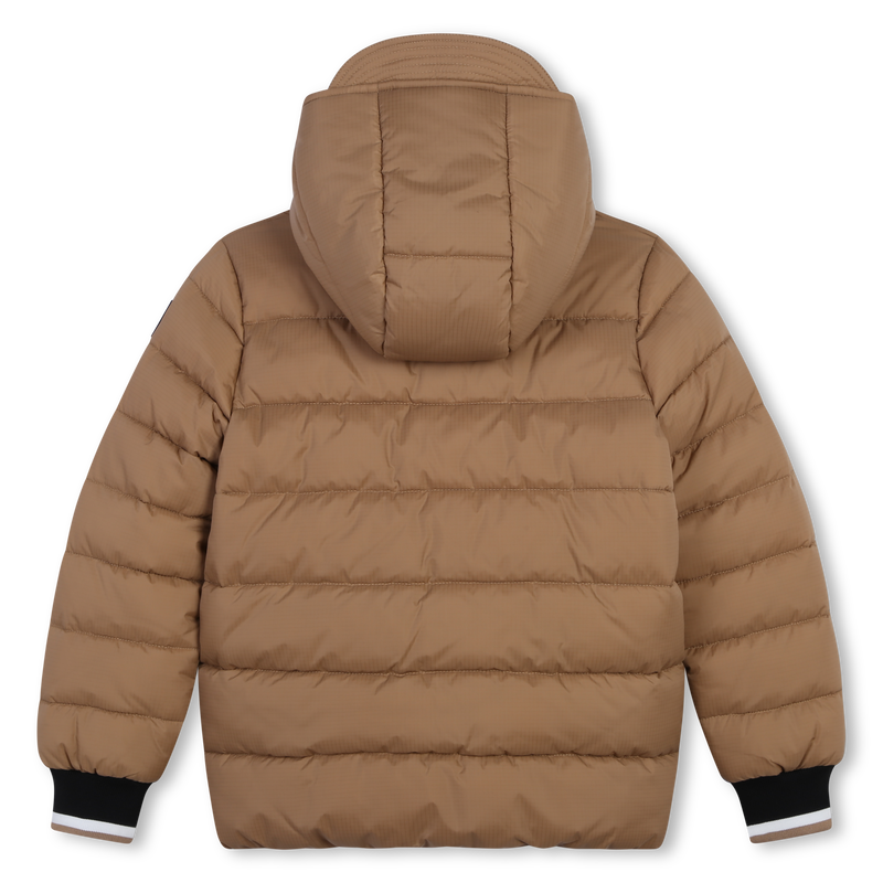 Blus&atilde;o de penas com capuz BOSS 
                        BOY