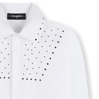 Vestido camisa de manga comprida KARL LAGERFELD KIDS 
                    GIRL