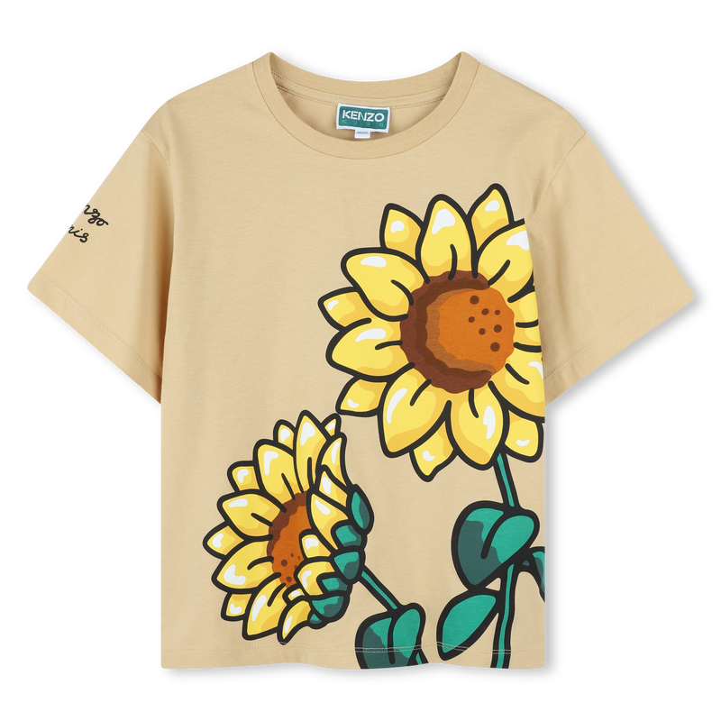 T-shirt estampado de girass&oacute;is KENZO KIDS 
                        GIRL