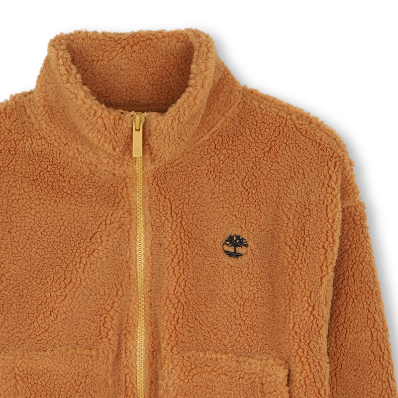 Cardigan de pel&uacute;cia com fecho de correr TIMBERLAND 
                        BOY