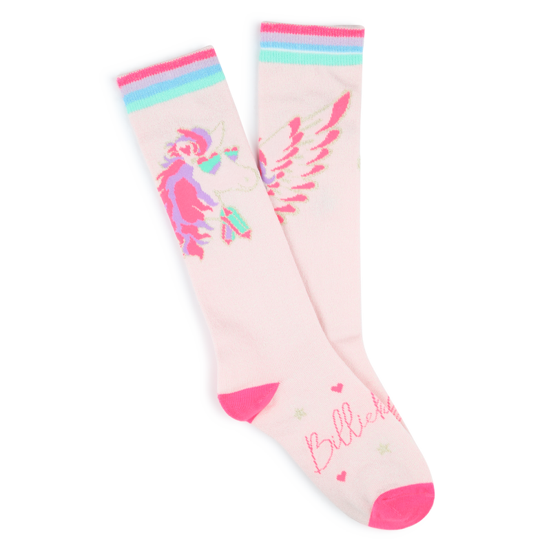 Meias com padrão Pégaso BILLIEBLUSH 
                    GIRL