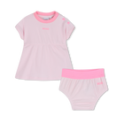 Vestido + conjunto de calcinha inchada BOSS 
                    GIRL