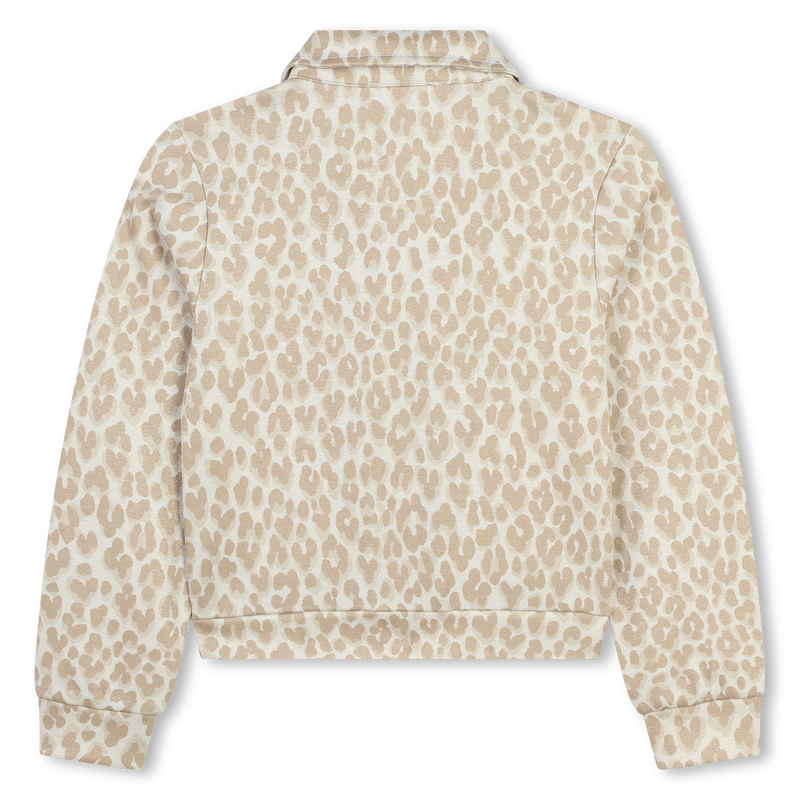Printed Zip-Up Cardigan MICHAEL KORS 
                    GIRL
