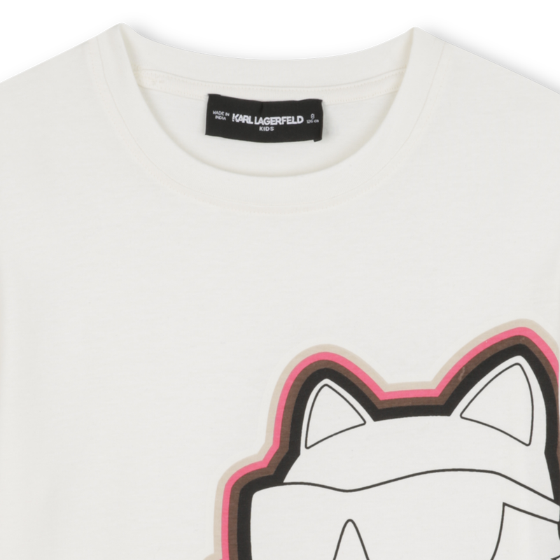 T-shirt de manga curta KARL LAGERFELD KIDS 
                    GIRL