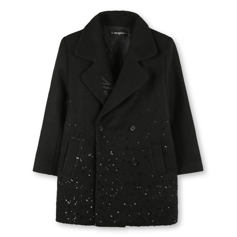 Casaco com fechos de botão KARL LAGERFELD KIDS 
                    GIRL