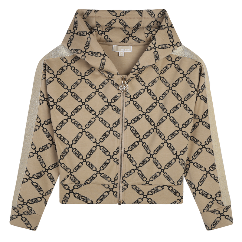 Cardig&atilde; com capuz e fecho MICHAEL KORS 
                        GIRL