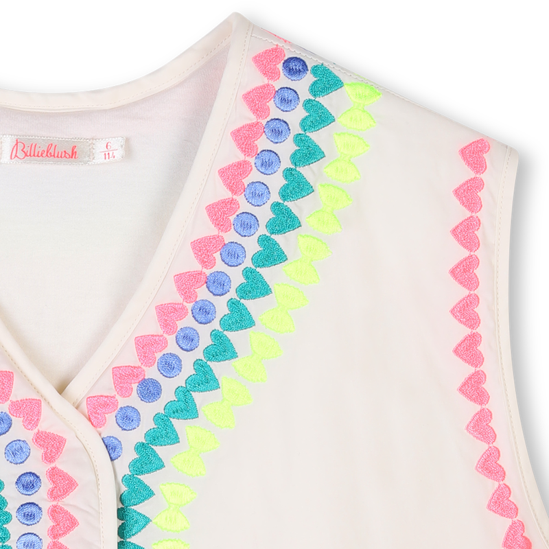 Casaco de algod&atilde;o sem mangas BILLIEBLUSH 
                        GIRL