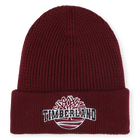 Gorro de malha bordado, COR DE VINHO, hi-res