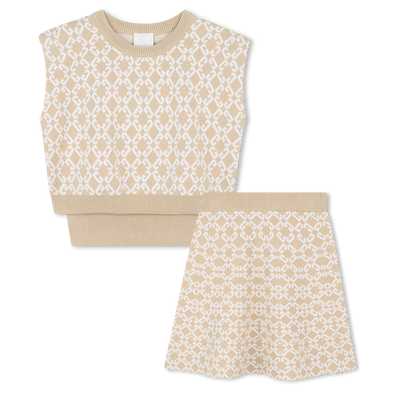 Conjunto de camisola e saia skater GIVENCHY GIRL