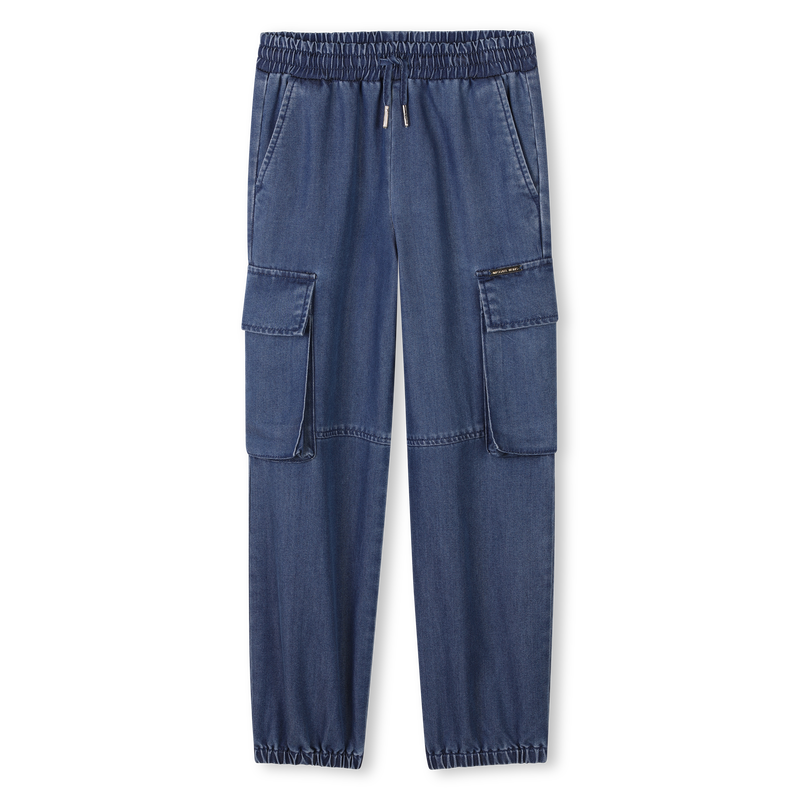 Jeans com cintura el&aacute;stica MICHAEL KORS 
                        GIRL