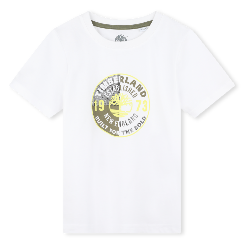 T-shirt manga curta de algodão TIMBERLAND 
                    BOY