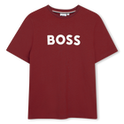 Camiseta de mangas curtas, VERMELHO ESCURO, hi-res