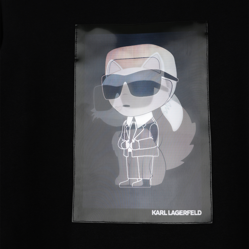Camiseta de manga longa KARL LAGERFELD KIDS 
                        MENINA