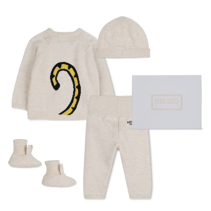 CONJUNTO DE CAMISOLAS, CAL&Ccedil;AS E CHAP&Eacute;US KENZO KIDS 
                        UNISEX