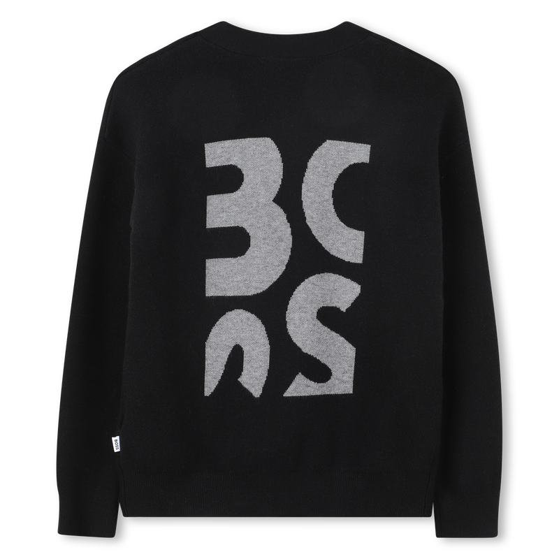 Cardig&atilde; de malha BOSS 
                        BOY