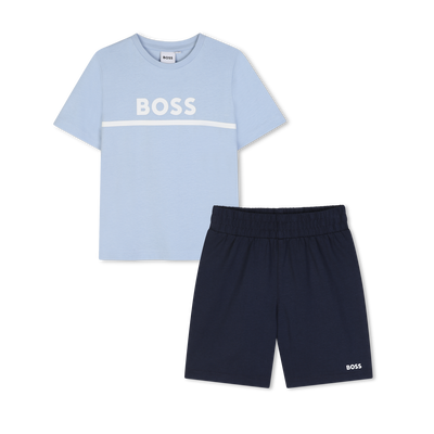Conjunto de camiseta e cal&ccedil;&atilde;o BOSS MENINO