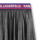 Saia midi plissada KARL LAGERFELD KIDS 
                    GIRL