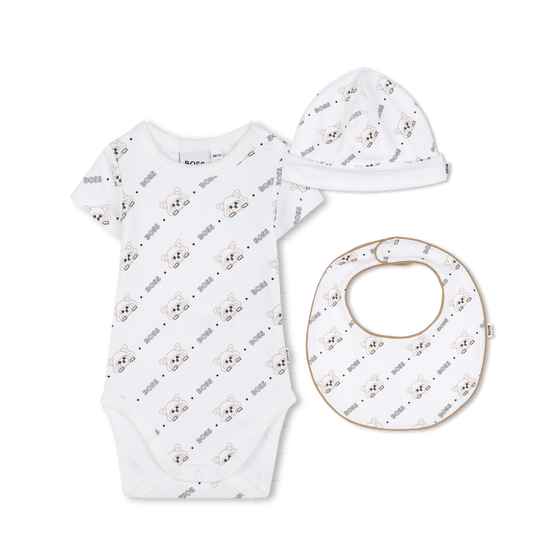 Conjunto rec&eacute;m-nascido 3 pe&ccedil;as BOSS 
                        UNISEX