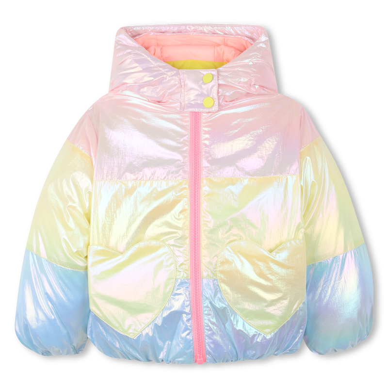 Jaqueta tricolor com capuz BILLIEBLUSH 
                    GIRL