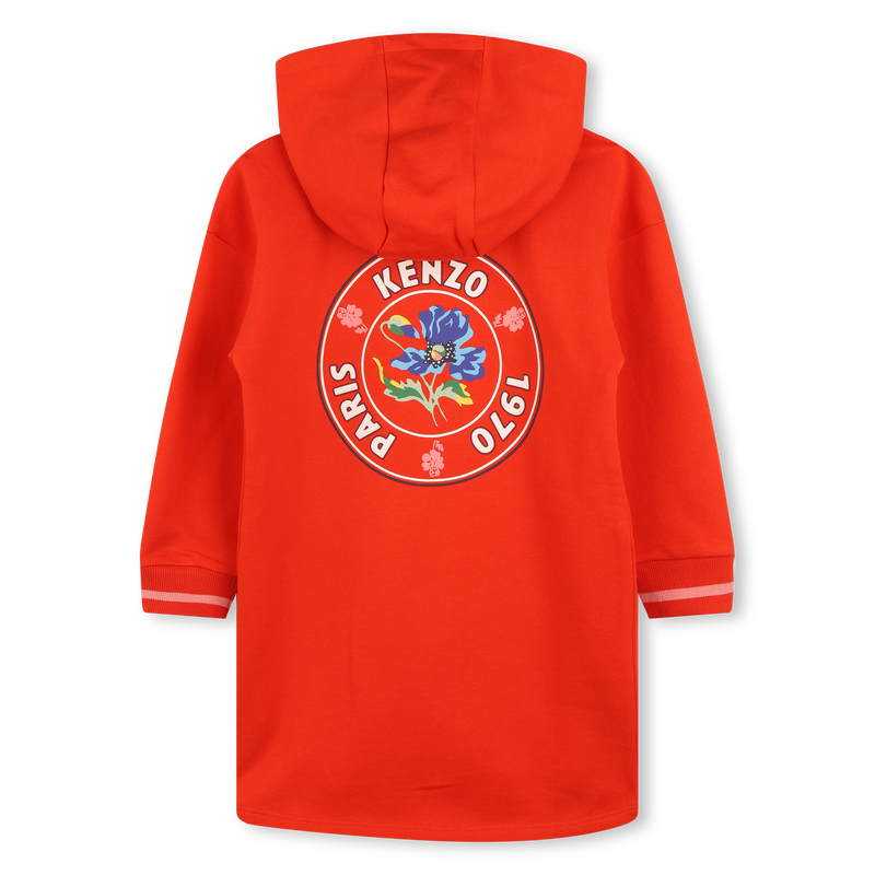 Hooded Fleece Dress KENZO KIDS 
                    GIRL