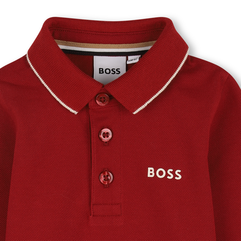 Camisa pólo de manga comprida BOSS 
                    BOY