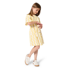 Maxi vestido de algod&atilde;o KIDS AROUND 
                    GIRL