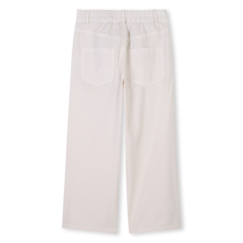 Cal&ccedil;as evas&eacute; em popelina KENZO KIDS 
                        GIRL