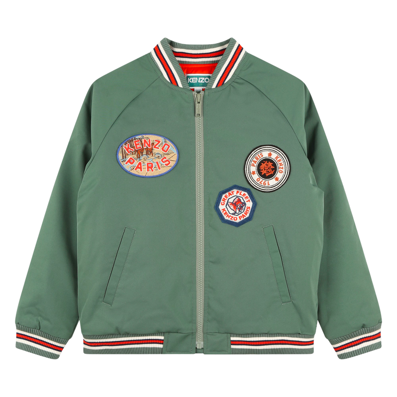 Zipped Raglan-Sleeve Jacket KENZO KIDS 
                    UNISEX