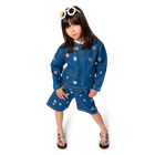 Jaqueta jeans cropped MARC JACOBS 
                    GIRL