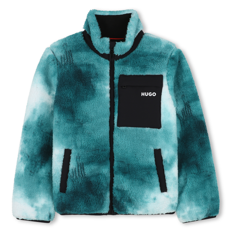 Cardigan em tecido felpudo HUGO 
                    BOY