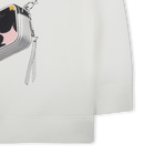 Sweatshirt com capuz molet&atilde;o MARC JACOBS 
                    GIRL