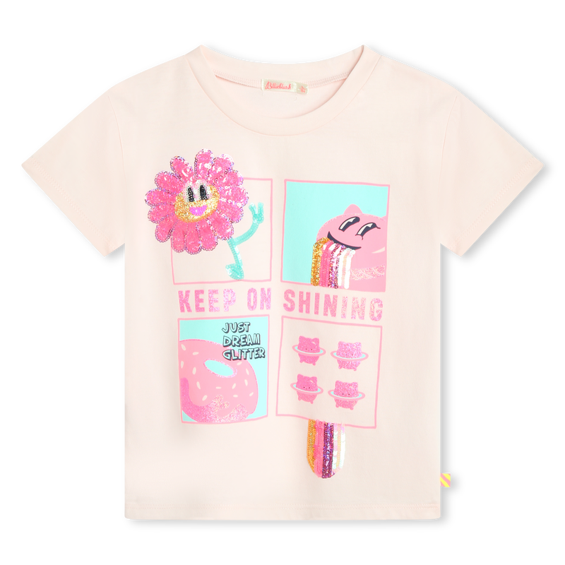 T-shirt com lantejoulas BILLIEBLUSH 
                    GIRL