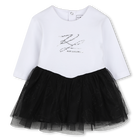 Vestido de cerim&ocirc;nia KARL LAGERFELD KIDS 
                    GIRL