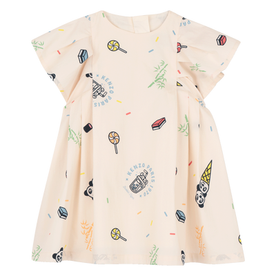 VESTIDO POPLIN KENZO KIDS GIRL