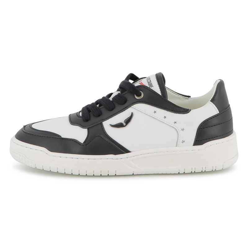 Sapatilhas com atacadores em pele de vaca ZADIG & VOLTAIRE 
                    UNISEX