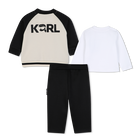Conjunto de moletom KARL LAGERFELD KIDS 
                    MENINO
