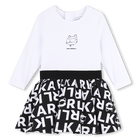 Vestido de mangas longas KARL LAGERFELD KIDS 
                    GIRL
