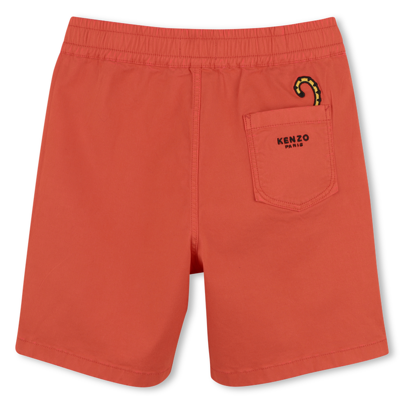 Bermudas algod&atilde;o com emblema KENZO KIDS 
                        BOY